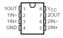 LM2904 pinout (similar to lm358)