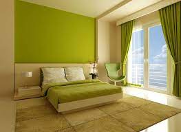 Green and beige: Two Colour Combinations for Bedroom Walls