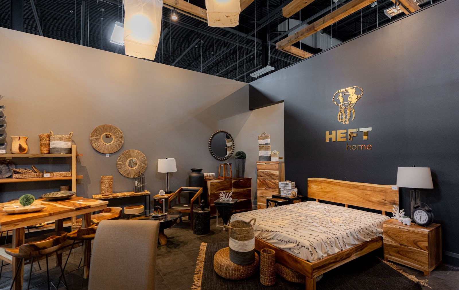 Shop sustainable, natural-wood decor and furniture at Heft Home, Unit 272, 273, 309