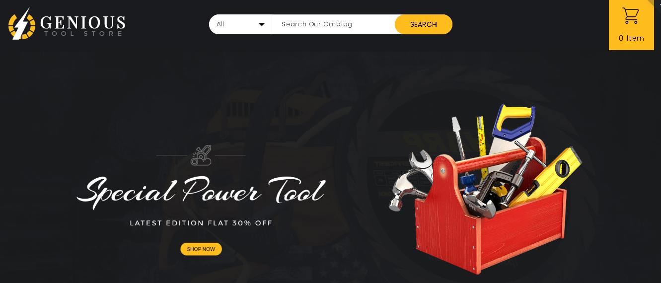 Genious Power Tools Opencart template