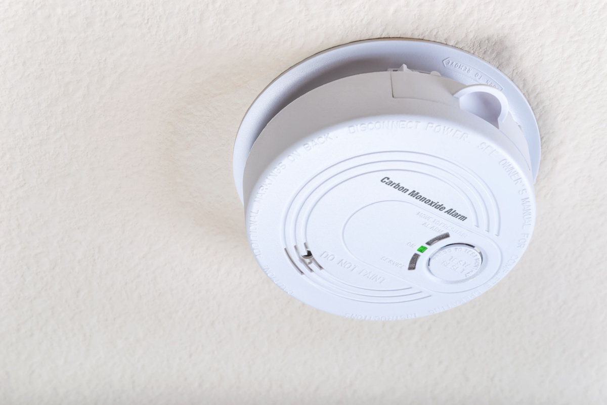 A carbon monoxide alarm.