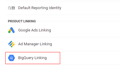 Big query linking