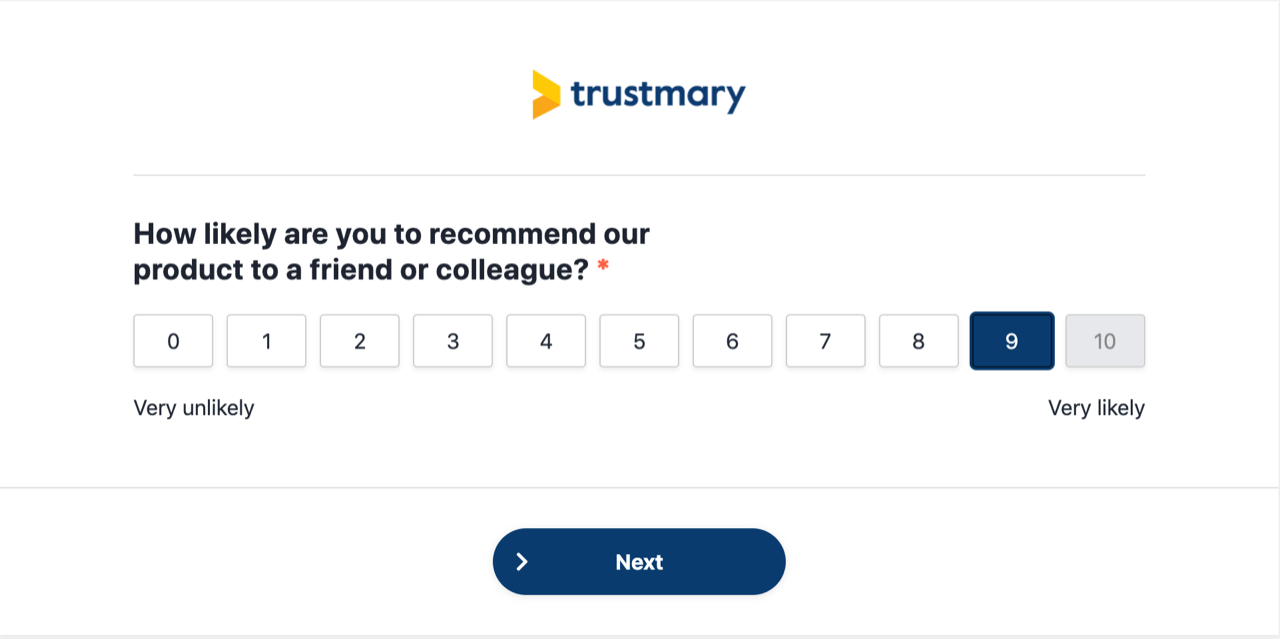 trustmary survey