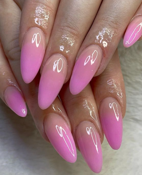 Baby Pink ombre nails