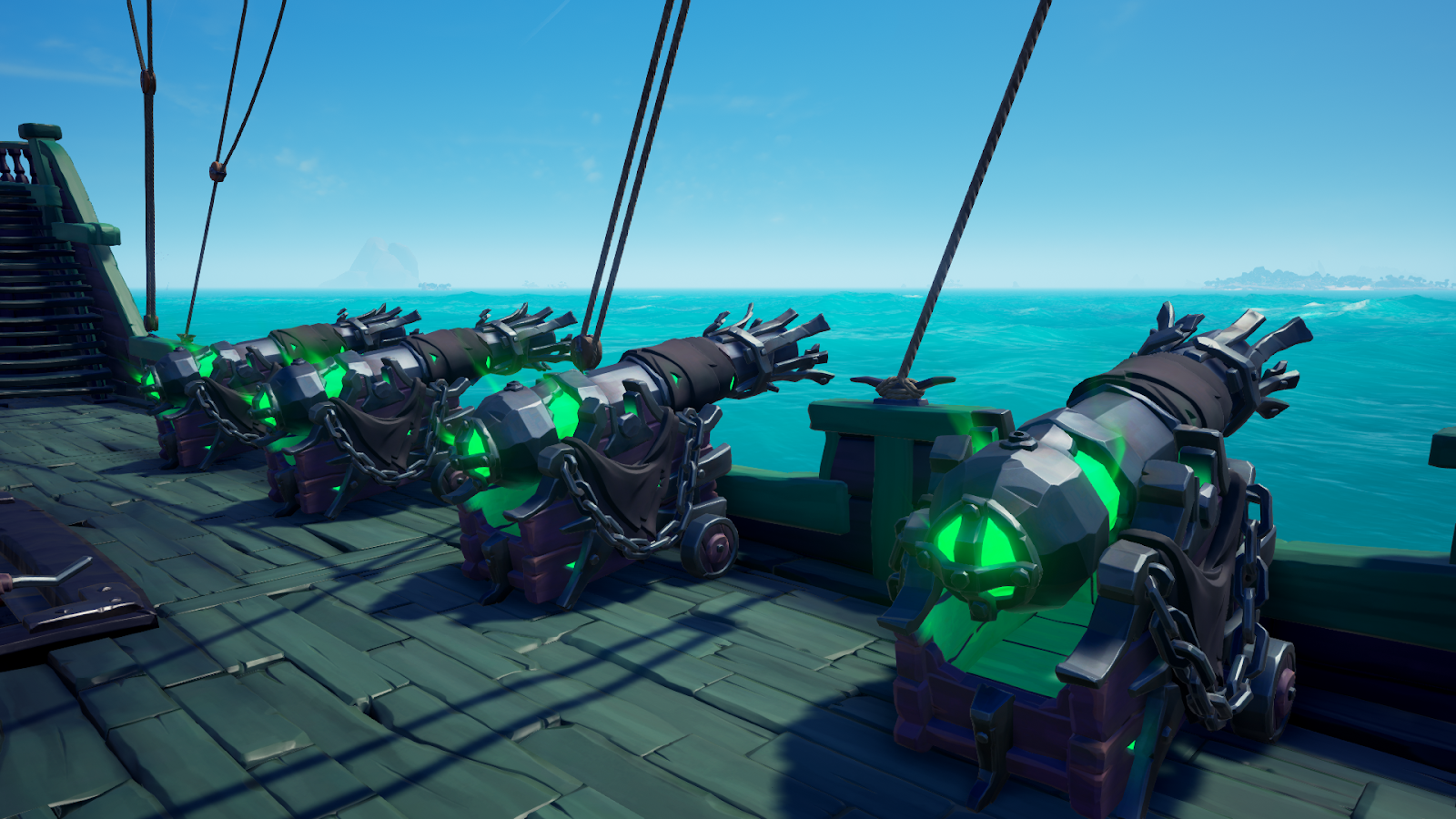 An image of the Soulflame cannon cosmetics the game Sea of Thieves. 
