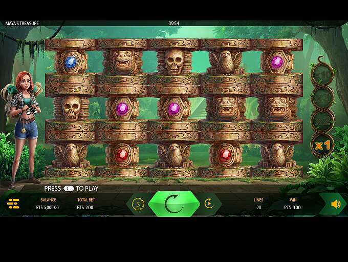 maya's treasure slot screenshot