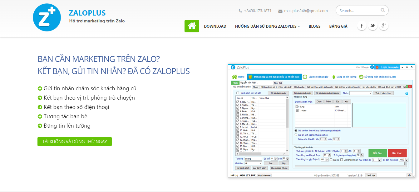 Phần mềm quản lý bán hàng Zalo tự động