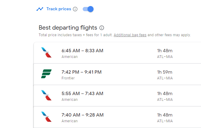 How to save money on Google Flights by using the "track prices" tool