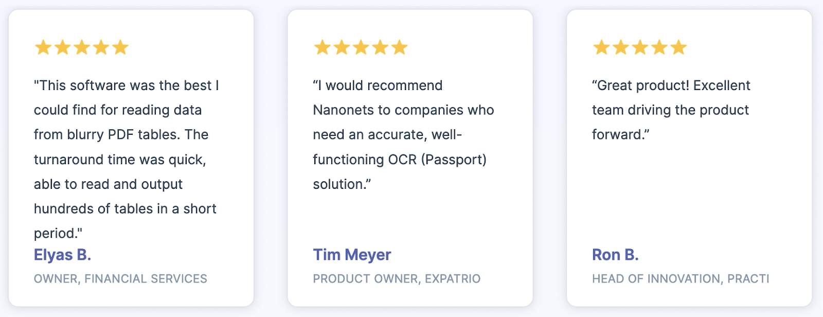 Nanonets customers reviews