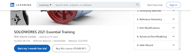 SOLIDWORKS 2021 Essential Training by LinkedIn Learning