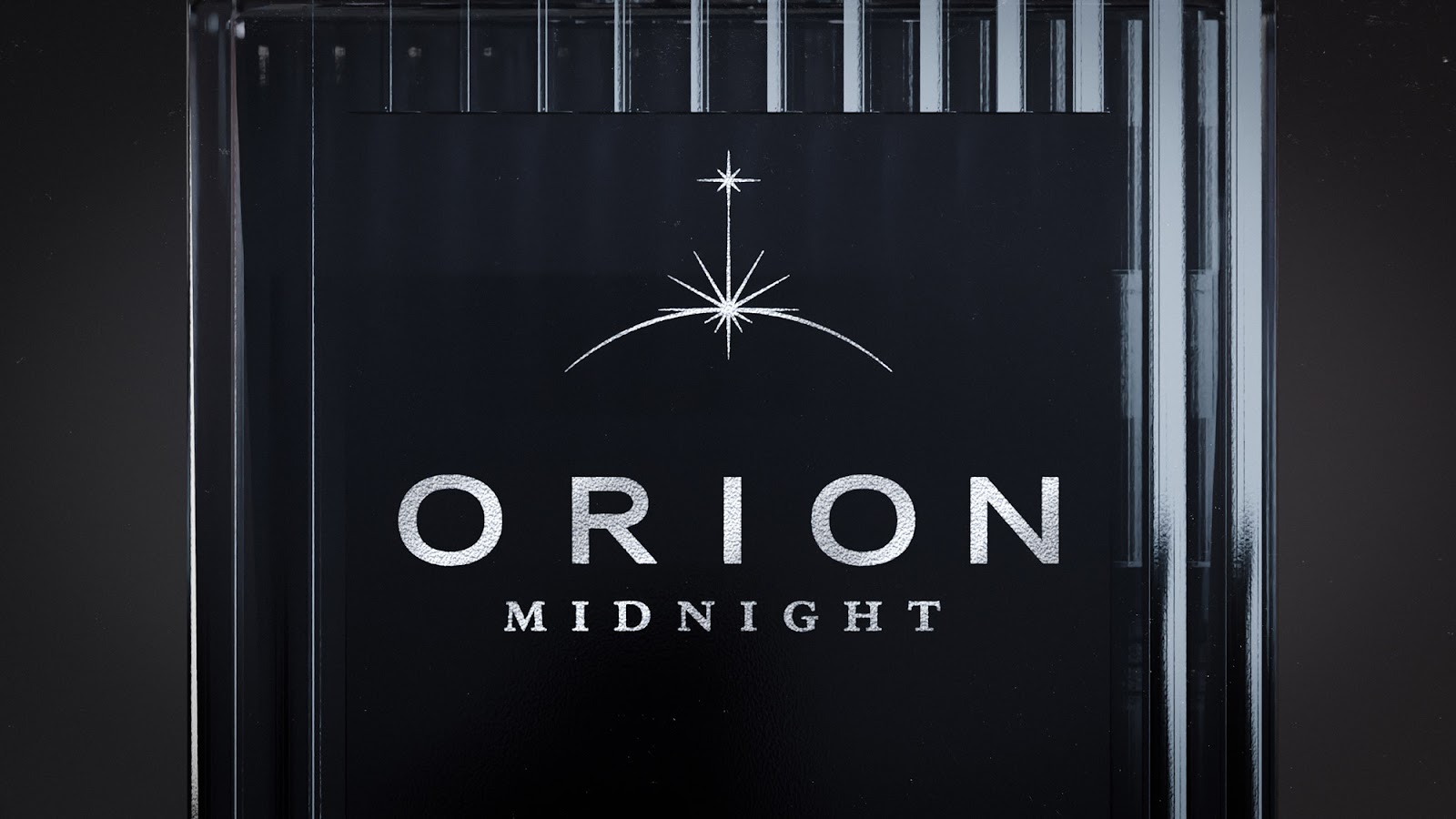 Branding and packaging design artifacts for Orion Midnight product designed by Studio Alpeto