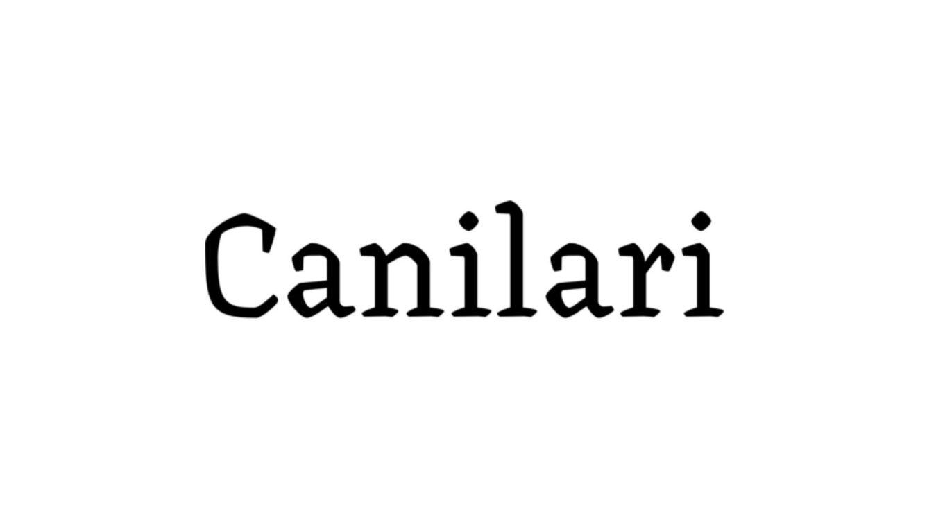 Przykład czcionki Canilari