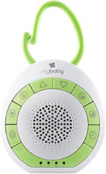 MyBaby Baby Sound Machine, White Noise Sound Machine for Baby, Travel and Nursery. 4 Soothing Sounds, Integrated Clip, Sma...