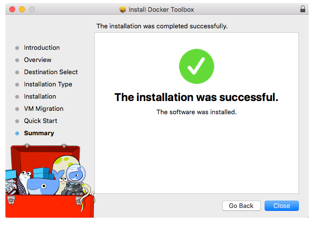 Instalador Docker MAC Finalização