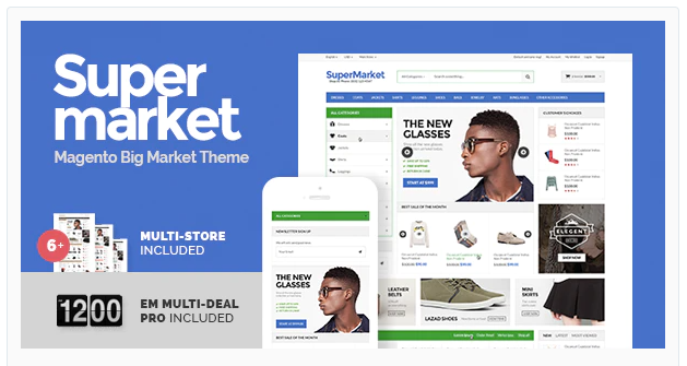 Supermarket magento theme