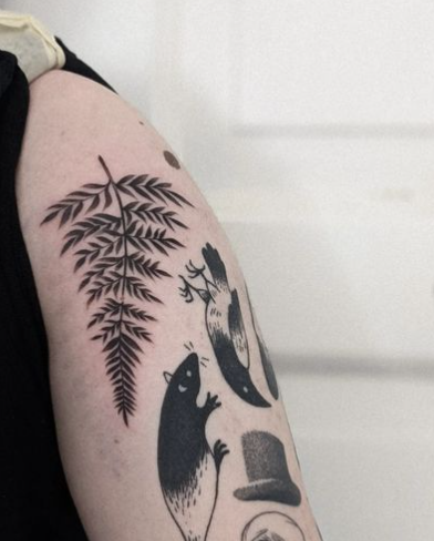 Simple fern tattoo designs