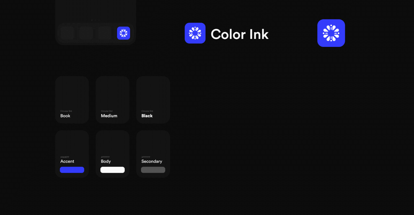 app coloring design interaction mobile painting   tattoo UI ux AR