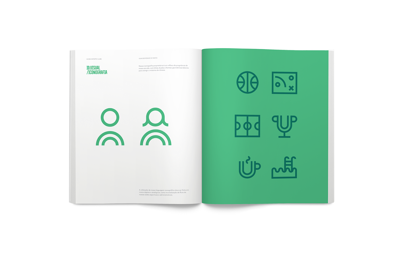 Page from the Brand Identity Manual for the Goias Soccer Team