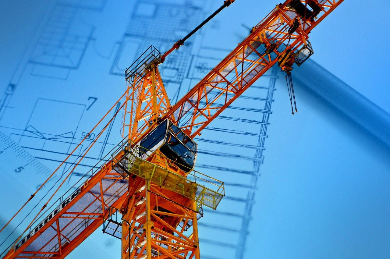 Hausse prix matières premières marchés publics - Une grue de chantier