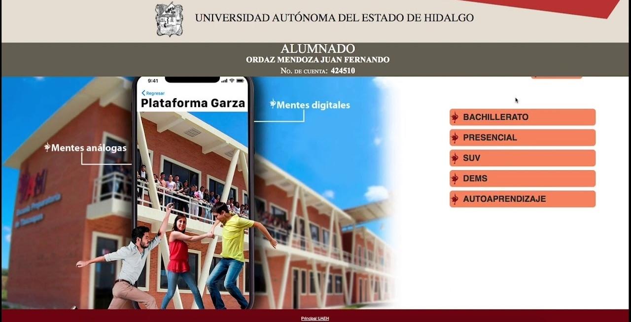 Acceso A La Plataforma Garza Uaeh Login Y Registro