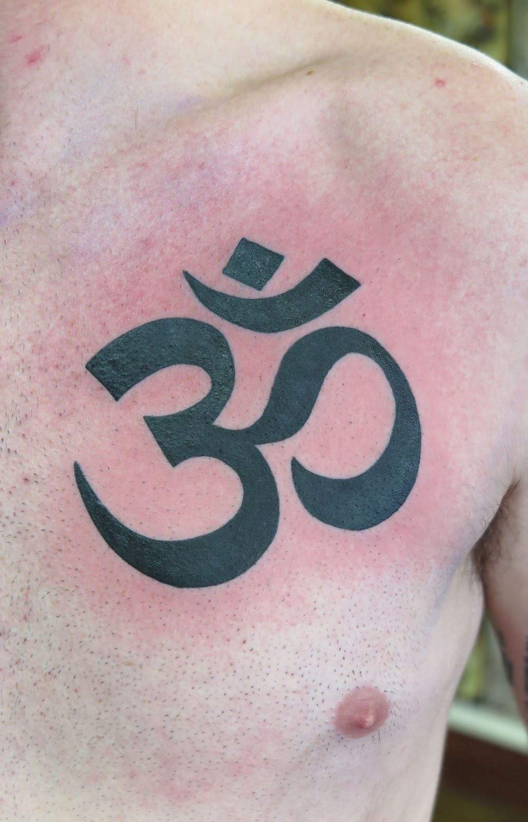 ลายสักโอม หน้าอก7