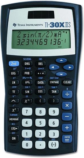 Amazon.com : Texas Instruments TI-30XIIS Scientific Calculator, Black with  Blue Accents : Office Products