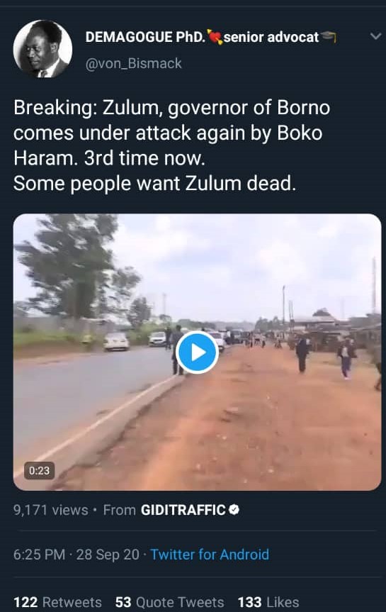 Fact-checking attacks on Zulum and the misleading video in circulation