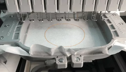 Embroider your placement stitch