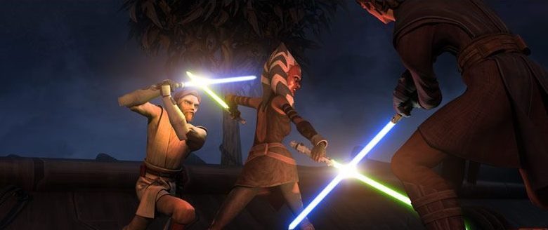  Obi-Wan Kenobi and Anakin vs. Ahsoka Tano 