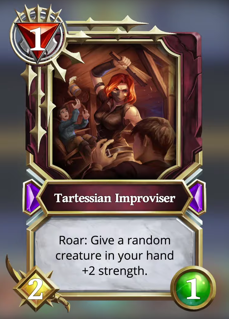 The Tartessian Improviser in Gods Unchained