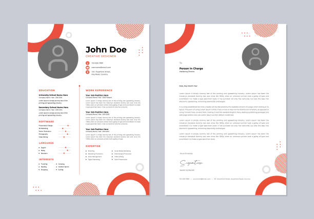 a modern resume template