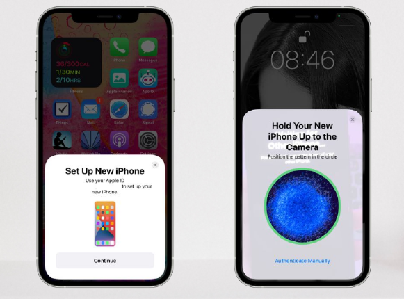 iPhone 13's screen with animated GIF