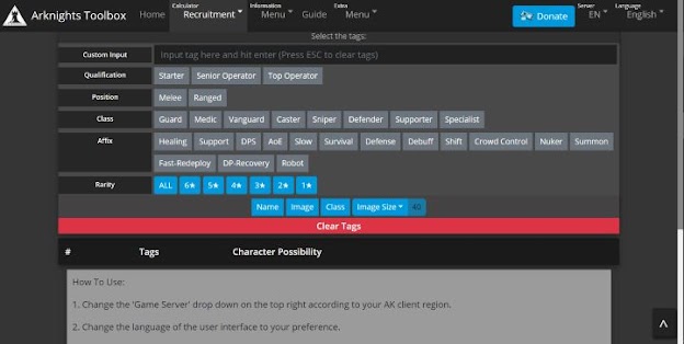 Arknights Recruitment Guide
