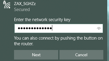 WiFi 5GHz connect