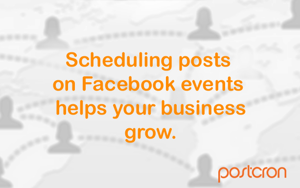 Scheduling posts on Facebook Events