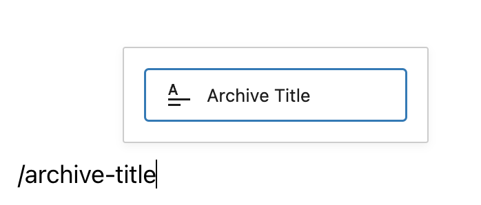 How to add Archive Title block quickly