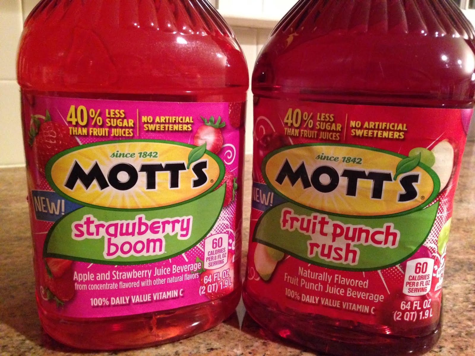 Mott's New Juice Drink Flavors