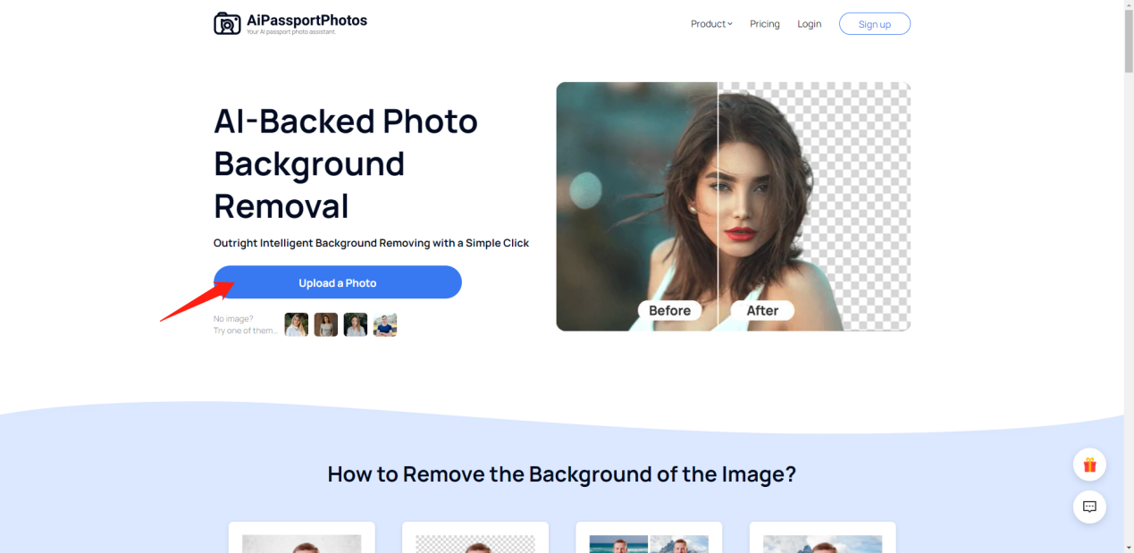 AiPassportPhotos Remove Background Tool