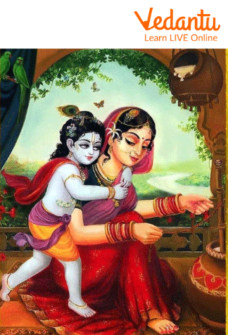 Krishna and his Mother