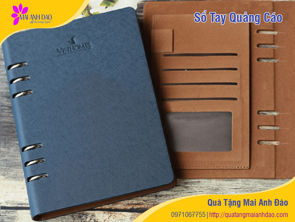 Quà tặng sổ tay quảng cáo - Quà tặng Mai Anh Đào
