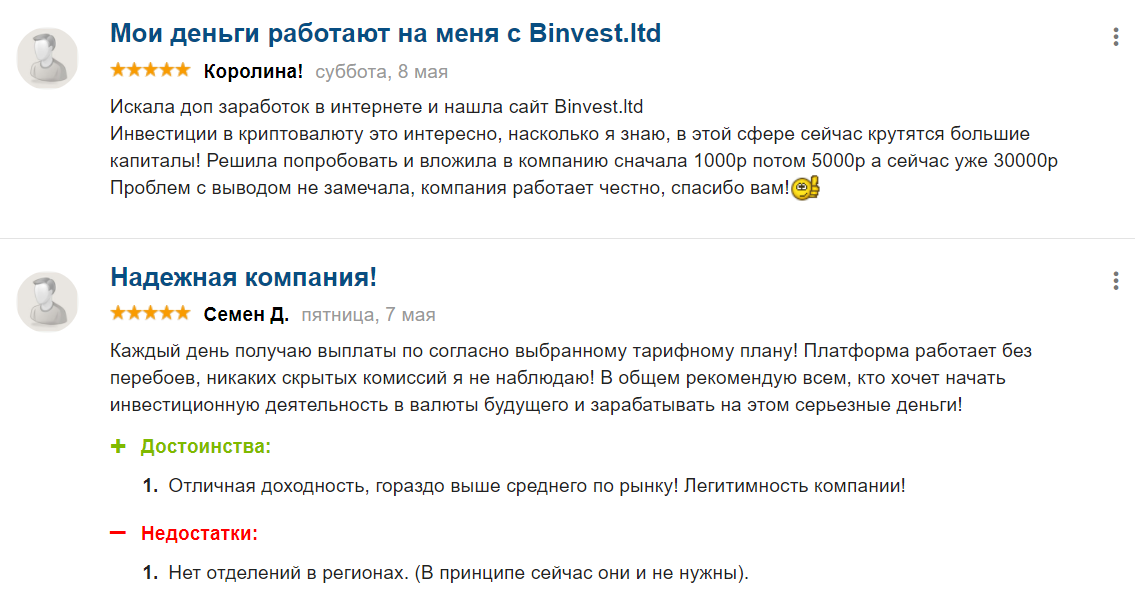 Обзор инвестиционной платформы Binvest: коммерческие предложения и отзывы клиентов