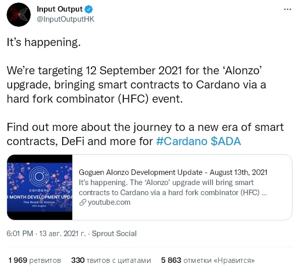 Что будет с ADA после Alonzo? Прогноз цены Cardano