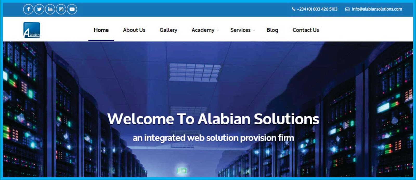 Alabbian web design company Lagos