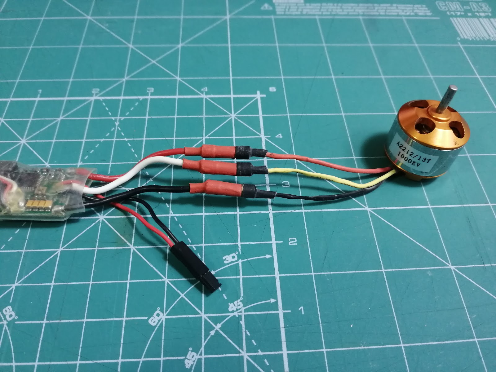 Speed control for brushless motors with an ESP8266
