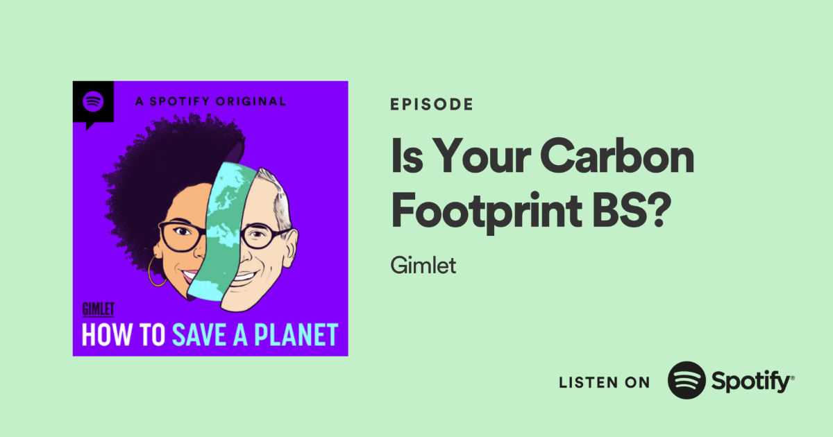 Episode Promo Image Title of episode with the show's branded illustration of hosts Dr. Ayana Elizabeth Johnson and Alex Blumberg separated by a sliver of planet Earth. Image is hyperlinked to respective Spotify episode page.