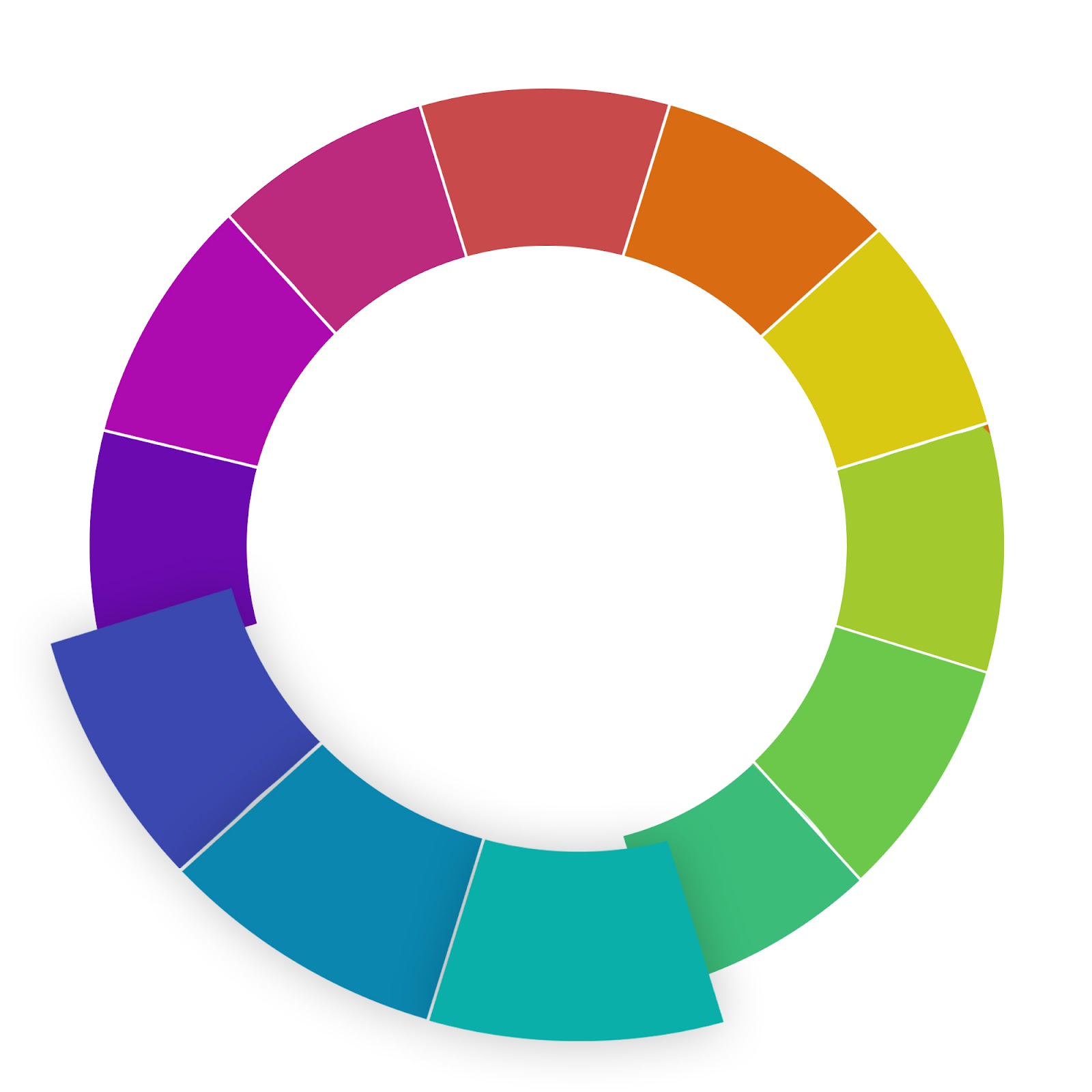 website color schemes analogous wheel