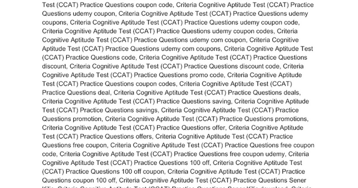 criteria-cognitive-aptitude-test-ccat-practice-questions-udemy-coupon-review-doc-google-docs