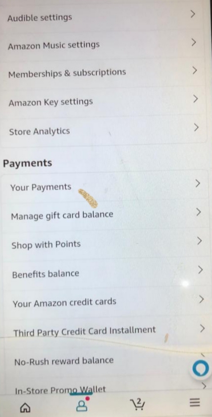How to remove card details on Amazon. image 2