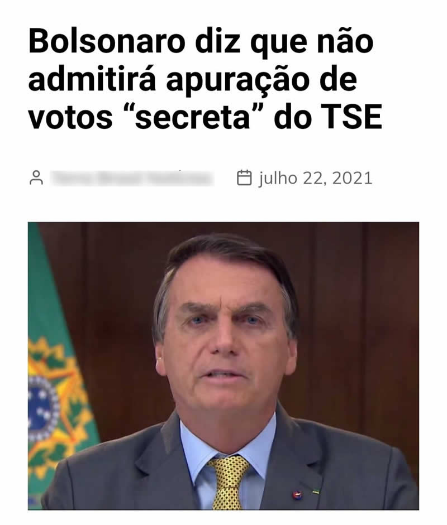 Fux repudia tentativa de Bolsonaro de 'colocar em xeque' eleições