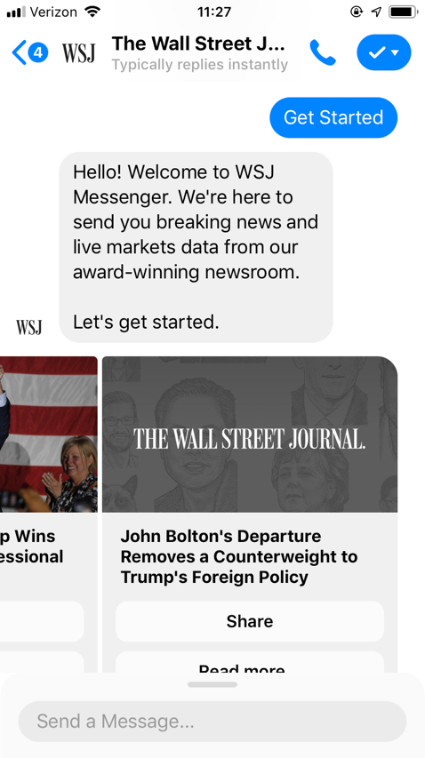 popular chatbots wall street journal bot